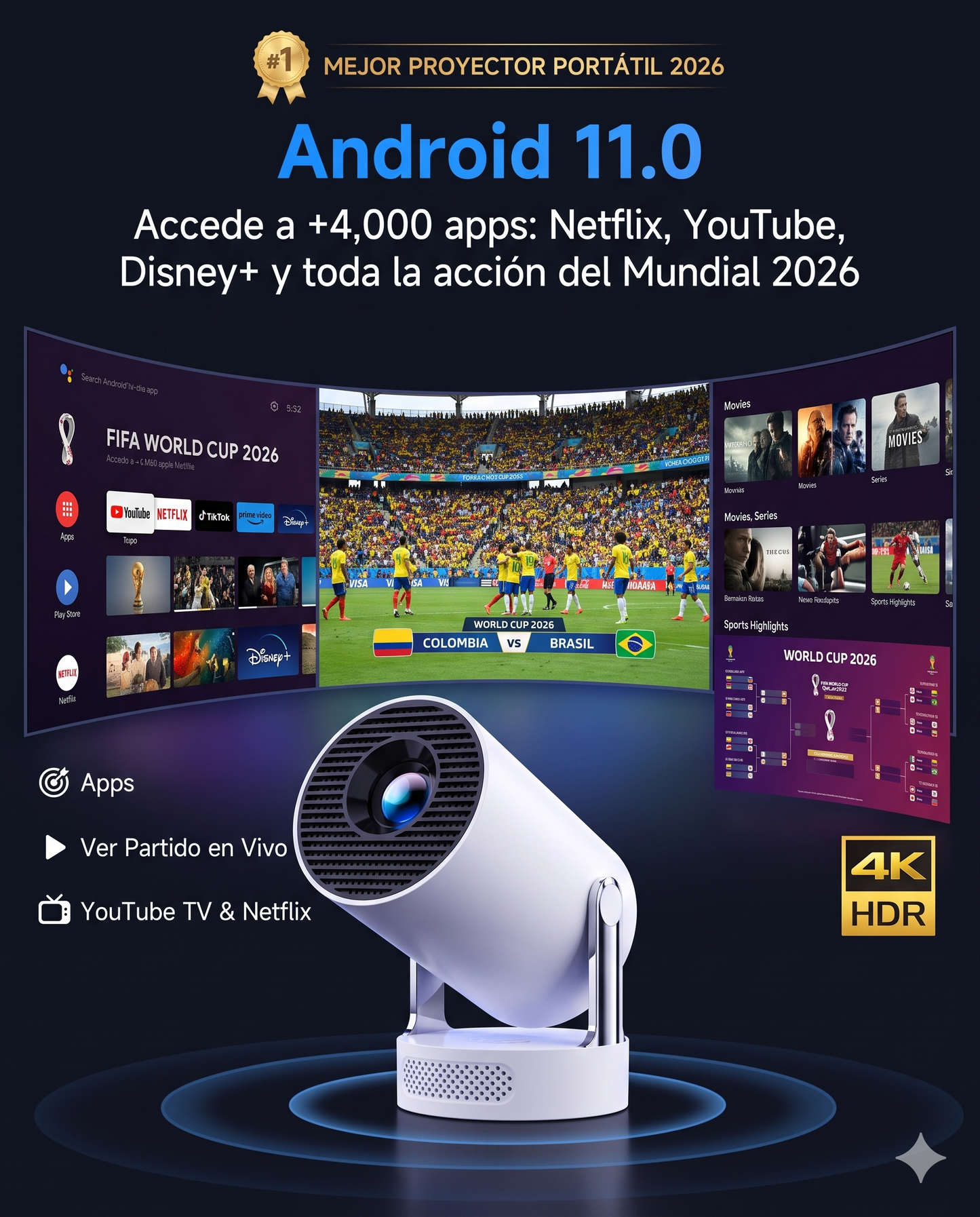 Proyector Inteligente HY300