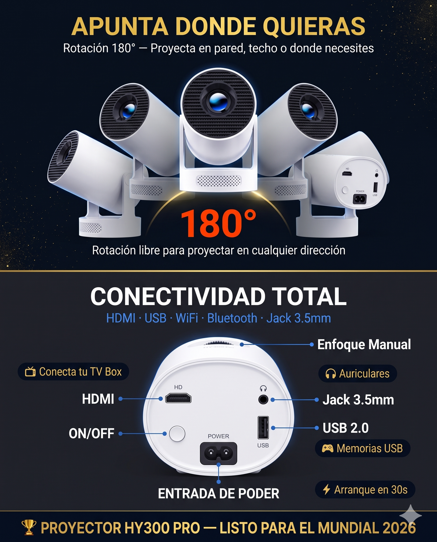 Proyector Inteligente HY300